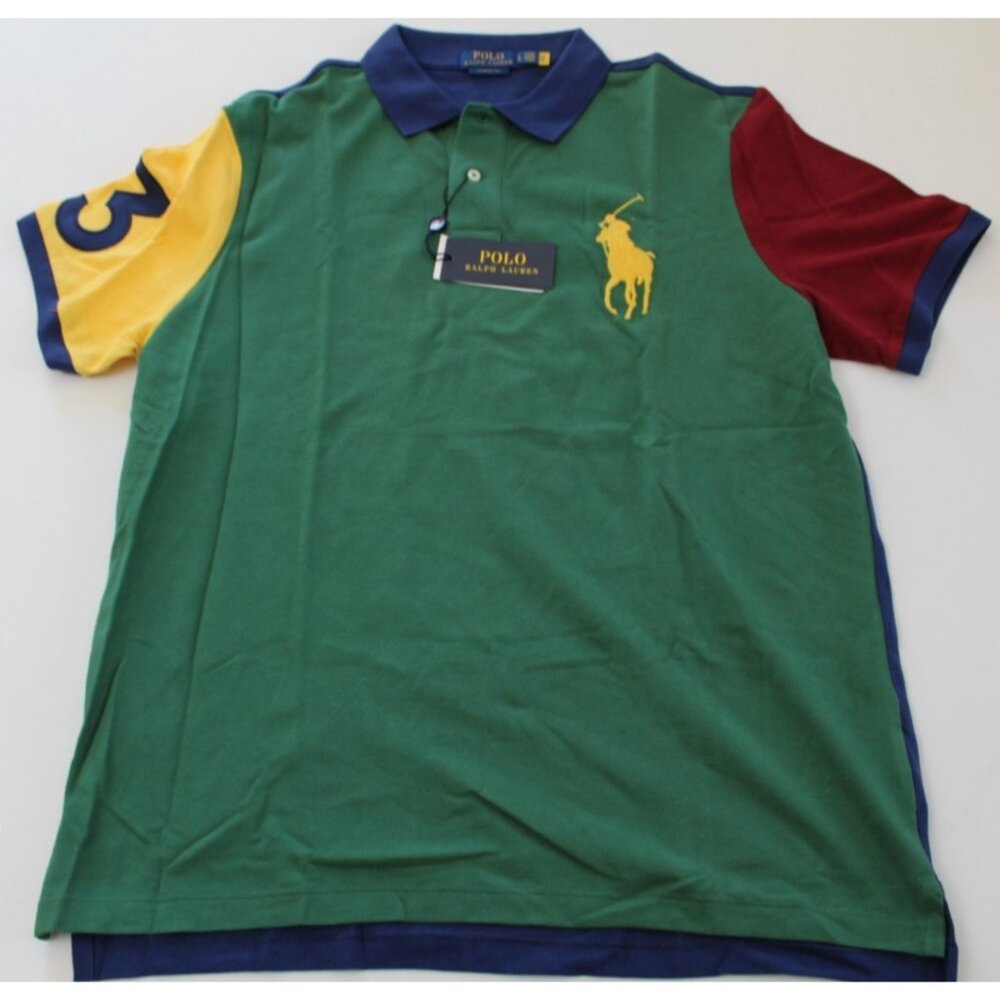 Polo Ralph Lauren Men's Big Pony‎ Mesh Polo Shirt Size L